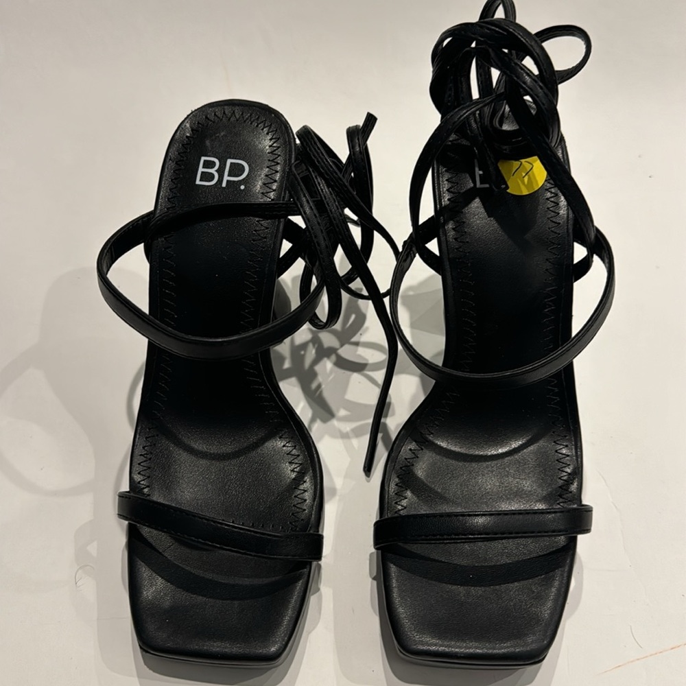 BP NWT Neta Strappy Platform Sandals in Black - Picture 5 of 7
